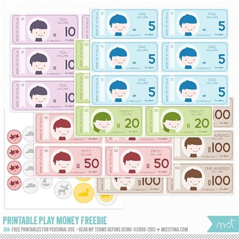 New vector saving up + free printable play money!