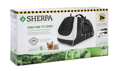 Sherpa Airline Approved Dog Carrier, Black, Medium, 19.68"L x 9.84"W x