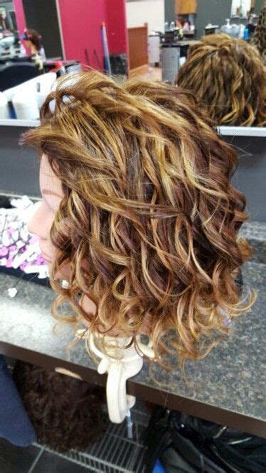 Loose Spiral Love The Highlights More Wavy Perm Short Permed Hair