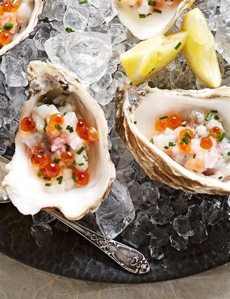 Oysters With Ginger Japanese Dressing Recipe Scallop Recipes