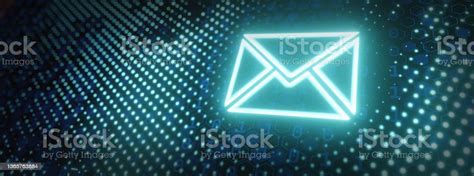Futuristic Circuit Blue Express Envelope And Parcel Abstract Technology