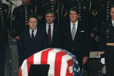 President Ronald Reagan And Secretary Of Defense Caspar W Weinberger