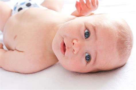 Baby On A White Blanket Free Stock Photo Public Domain Pictures