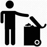 Cleaning Icon Trash Throwing Dustbin Bin Garbage