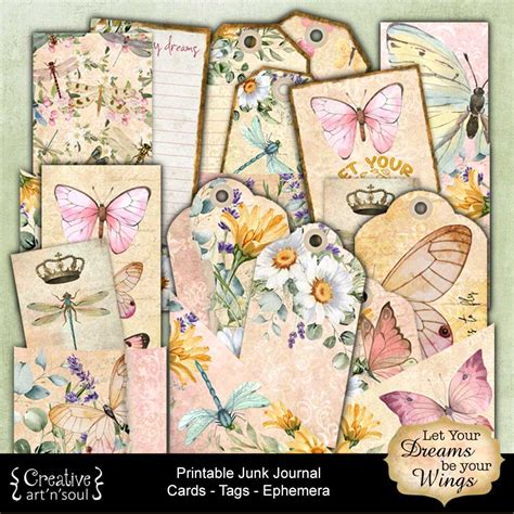 New Printables Junk Journals Creative Artnsoul