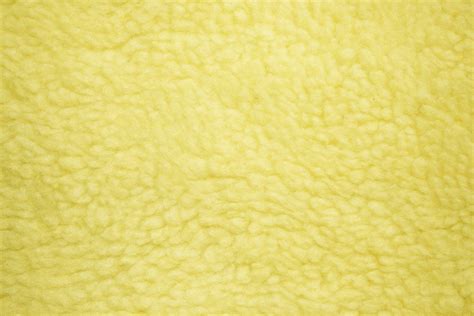 Yellow Fleece Faux Sherpa Wool Fabric Texture Picture Free Photograph