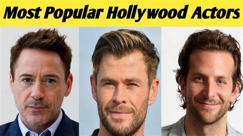 Top 10 Most Popular Hollywood Actors In 2020 Youtube Vrogue
