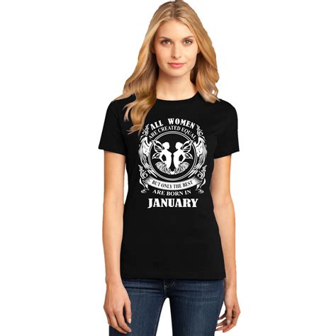 Women's January Birthday T-shirt | T-shirt Loot - Customized T-shirts ...