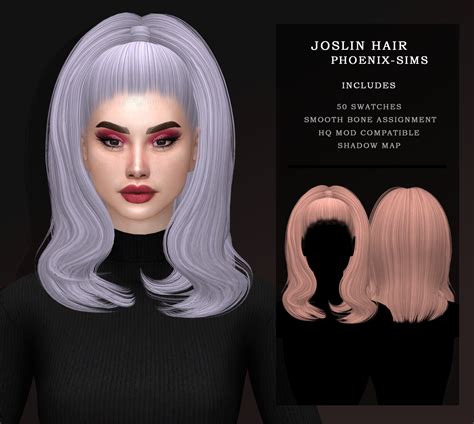 Sims 4 Hairs ~ Phoenix Sims Joslin Hair