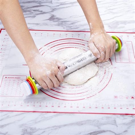 Dsl Stainless Steel Adjustable Rolling Pin Thickness Ring Non Stick