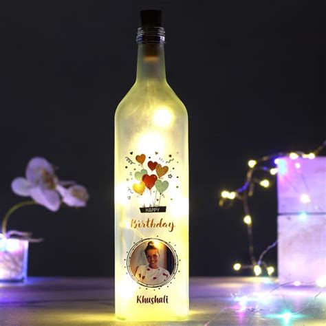 300,000 customers, 24x7 support, 20,000 gifts. Personalized Frosted LED Bottle Lamp for Birthday: Gift ...
