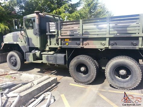 M923 5 Ton 1984 6x6 Military Army Diesel 10 Wheel Cargo Truck W Canvas Top