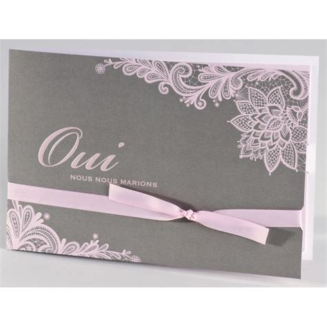 Floral, champêtre, rétro, vintage, chic, original, moderne, bohème, il y en a pour tous les goûts. Faire-part mariage vintage gris dentelle rose Buromac La ...