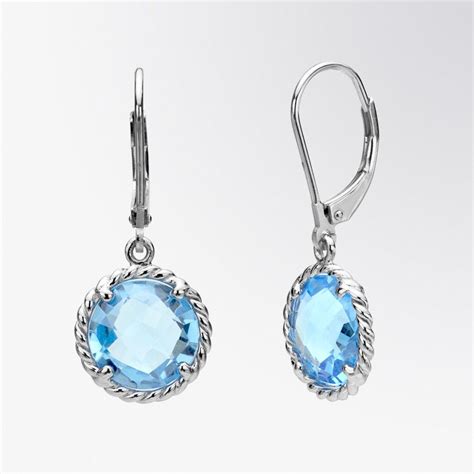 Blue Topaz Drop Earrings Drop Earrings Stunning Jewellery Jewelry