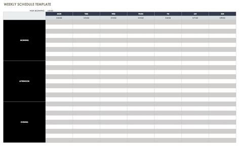 Weekly Workout Plan Template Excel Excel Templates