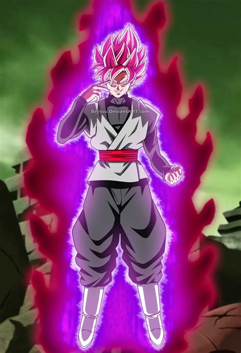 Super Saiyan Rose Goku Black Background Gambarku