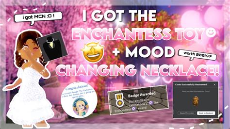 I Got The Enchantress Toy Mcn Roblox Royale High 🤩💗 Youtube