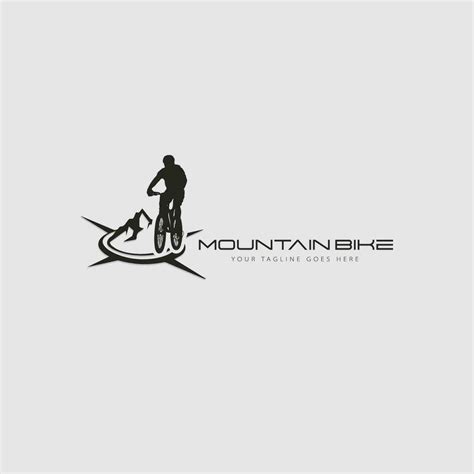 Mountain Bike Logo Vector Vector Art At Vecteezy