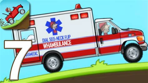 Hill Climb Racing Walkthrough Gameplay Part 7 New Car Ambulance