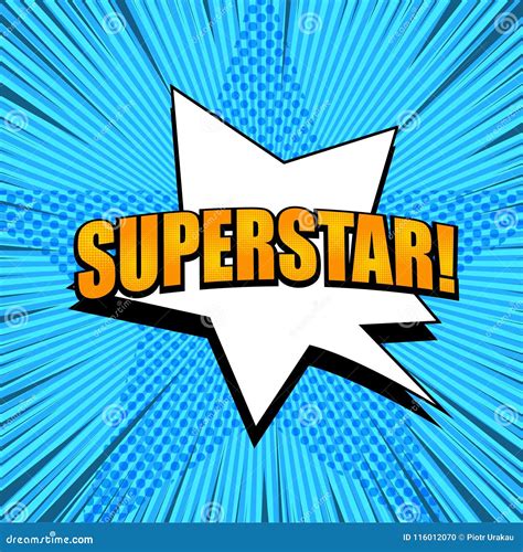 Comic Page Superstar Template Stock Vector Illustration Of Expression