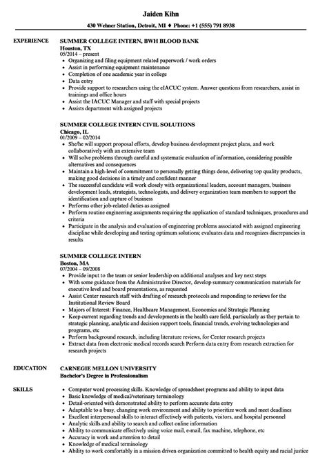 Resume templates college students internship template guide examples. College Student Resume for Internship | williamson-ga.us