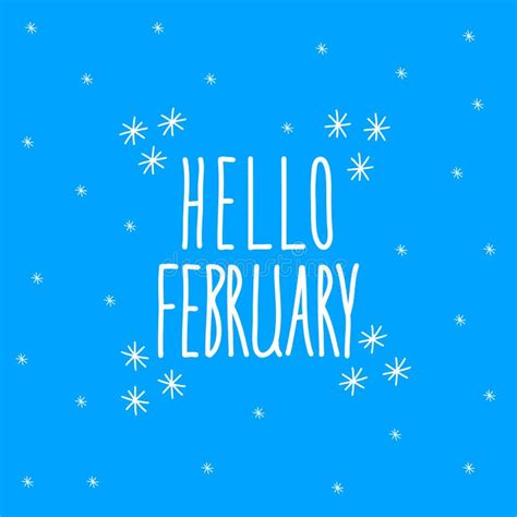 February Lettering On Dark Red Background Used For Banners Calendars