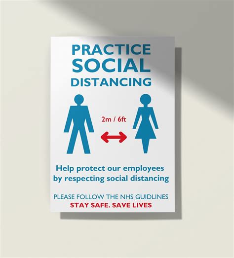 Social Distancing Sign Boards