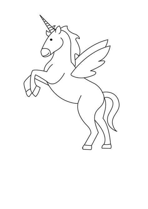 Pegasus Unicorn Coloring Page Download Printable Pdf Templateroller