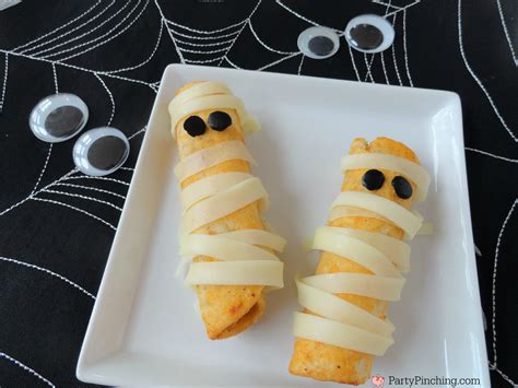 Probably me because they totally took me back to being a kid. mummy Halloween appetizers, fun Halloween kids party food ...