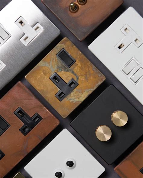 Designer Light Switches Dimmers And Plug Sockets Industrial Style