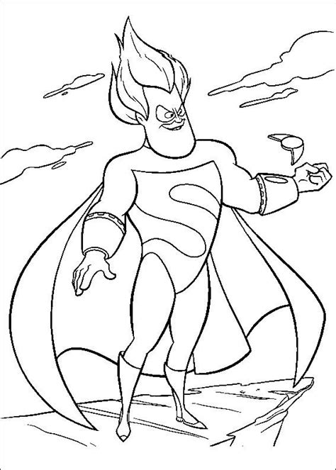 Superhero coloring sheets, superhero color in, batman coloring sheets, printable. Kids-n-fun.com | 62 coloring pages of Incredibles