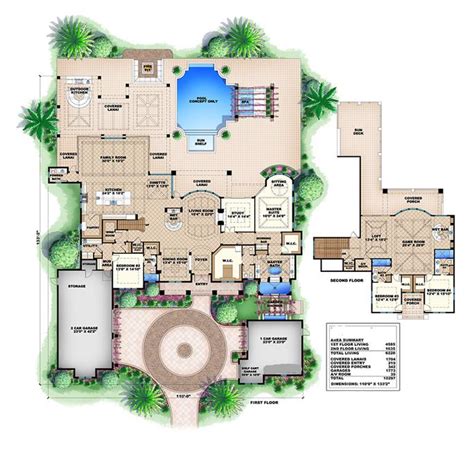 Luxury House Plan 175 1094 4 Bedrm 6200 Sq Ft Home Theplancollection