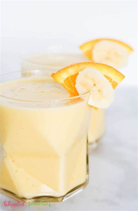 Orange Banana Smoothie Simply Blended Smoothies