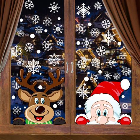 Christmas Window Sticker Decals Topvira