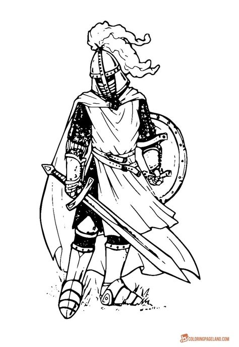 knights coloring pictures   print