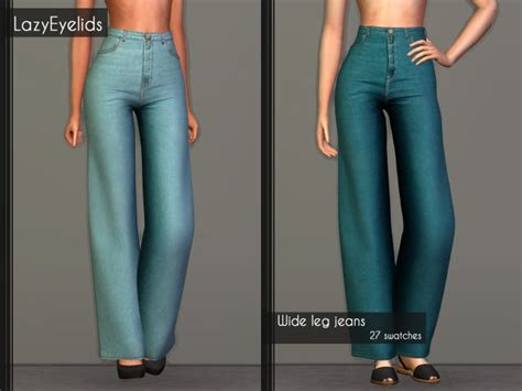 Ts4 Community Finds Sims 4 Clothing Wide Leg Jeans Sims 4 Mods Clothes