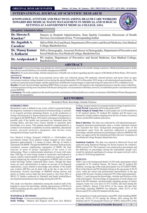 Pdf Original Research Paper Knowledge Attitude And Practices Among