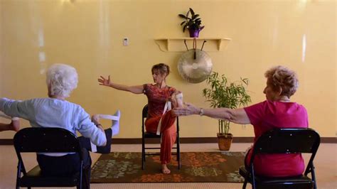 Chair yoga provides fun and functional yoga postures that can improve core strength. Actively Aging with Energizing Chair Yoga - Seniors get ...