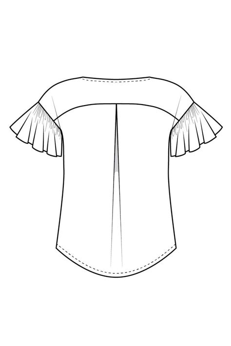 Lola Blouse And Dress Ruffle Sleeve Expansion Pdf The Foldline