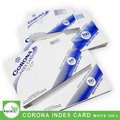 These cards can feature a variety of colors and rules, from plain index cards may not grace the pages of history textbooks, but they played an important role in human history: CORONA INDEX CARD - PLAIN WHITE 100 SHEETS | Shopee ...