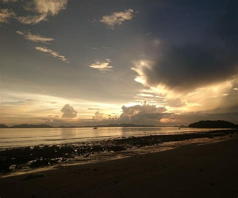 The Sunset On The Thailand Coast Krabi Province 4715x3936 Oc