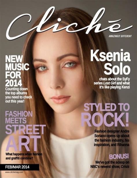 Picture Of Ksenia Solo Ksenia Solo Free Fashion Magazines Lost Girl