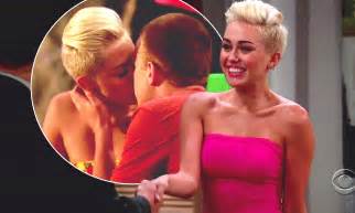 Miley Cyrus Dons Bikini Tube Top And Nightie For Her Guest Stint On