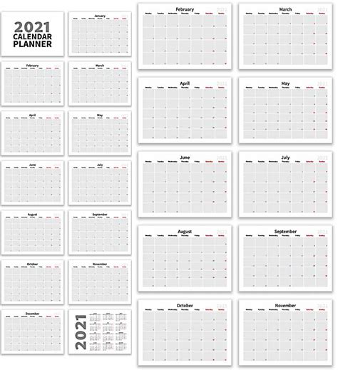 2021 Calendar Planner Layout Free Download