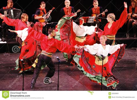 Russian Folk Dance Group Editorial Stock Photo Image Of Performs