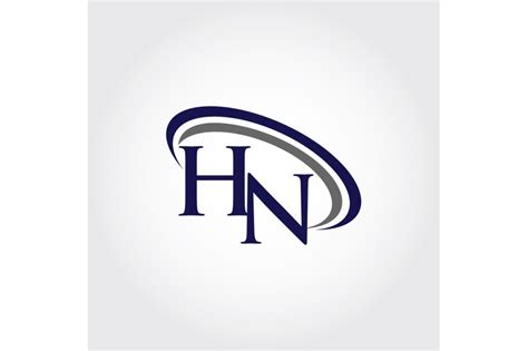 Monogram Hn Logo Design By Vectorseller Thehungryjpeg