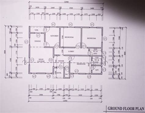 Simple Bedroom Flat Plan Drawing In Nigeria House Plans Nigeria