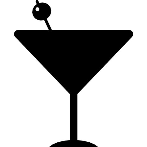 Cocktail Drink Glass With An Olive Vector Svg Icon Svg Repo
