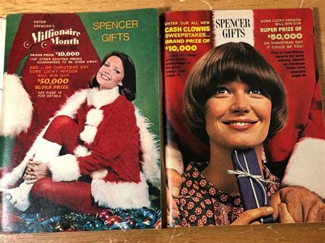 Vintage Spencer Ts Christmas Catalogs ~ Lot Of 2 From 1970s