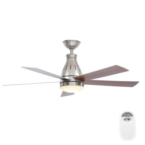 Hampton bay fans and lighting hampton bay fans and lighting can be exclusively found at home depot. Hampton Bay Cobram 48 in. LED Indoor Brushed Nickel ...